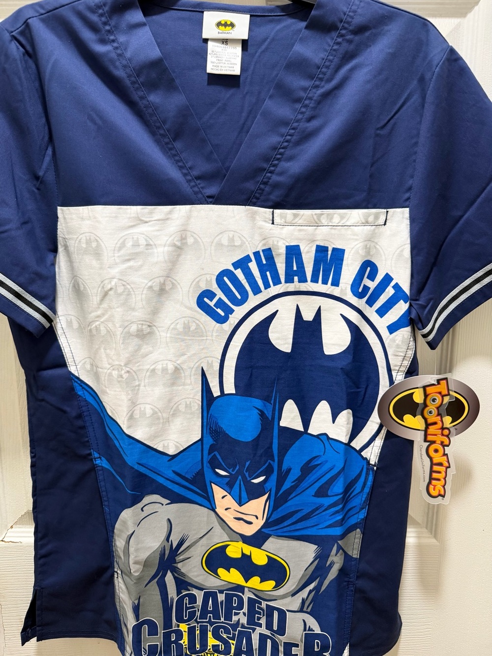 DC Batman Gotham City scrub top